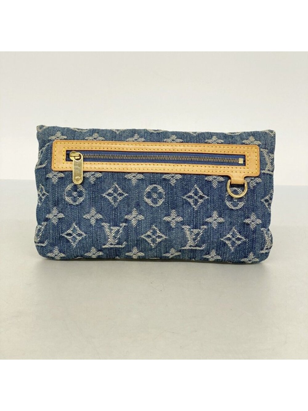 Louis Vuitton Pouch Monogram Denim Pochette Plat Blue - Picture 9 of 9